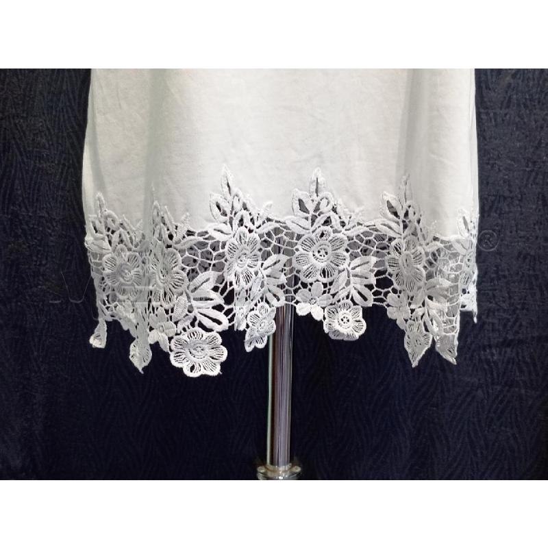 CANOTTA DONNA TWIN SET BIANCA CON PIZZO FONDO | Mercatino dell'Usato Moncalieri bengasi 4