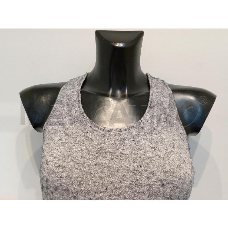 CANOTTA DONNA TWIN SET GRIGIA CON PIZZO NERO | Mercatino dell'Usato Moncalieri bengasi 3
