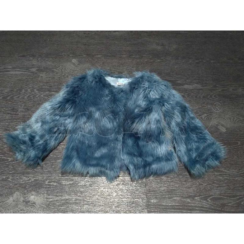 CAPPOTTO BAMBINO BYBLOS PELLICCIA SINTETICA AZZURRA | Mercatino dell'Usato Moncalieri bengasi 1