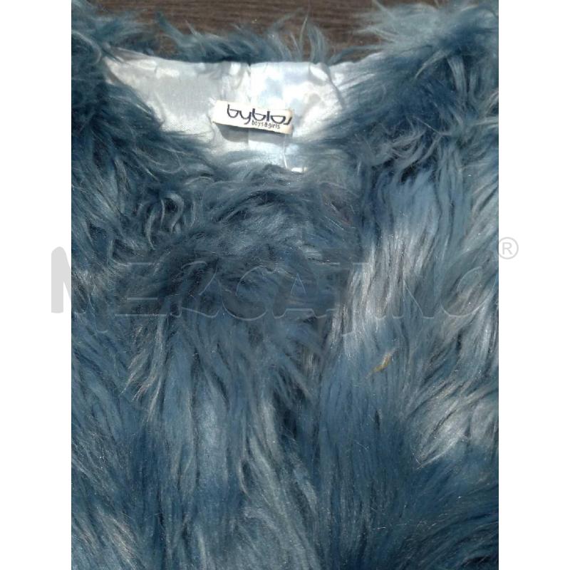 CAPPOTTO BAMBINO BYBLOS PELLICCIA SINTETICA AZZURRA | Mercatino dell'Usato Moncalieri bengasi 2