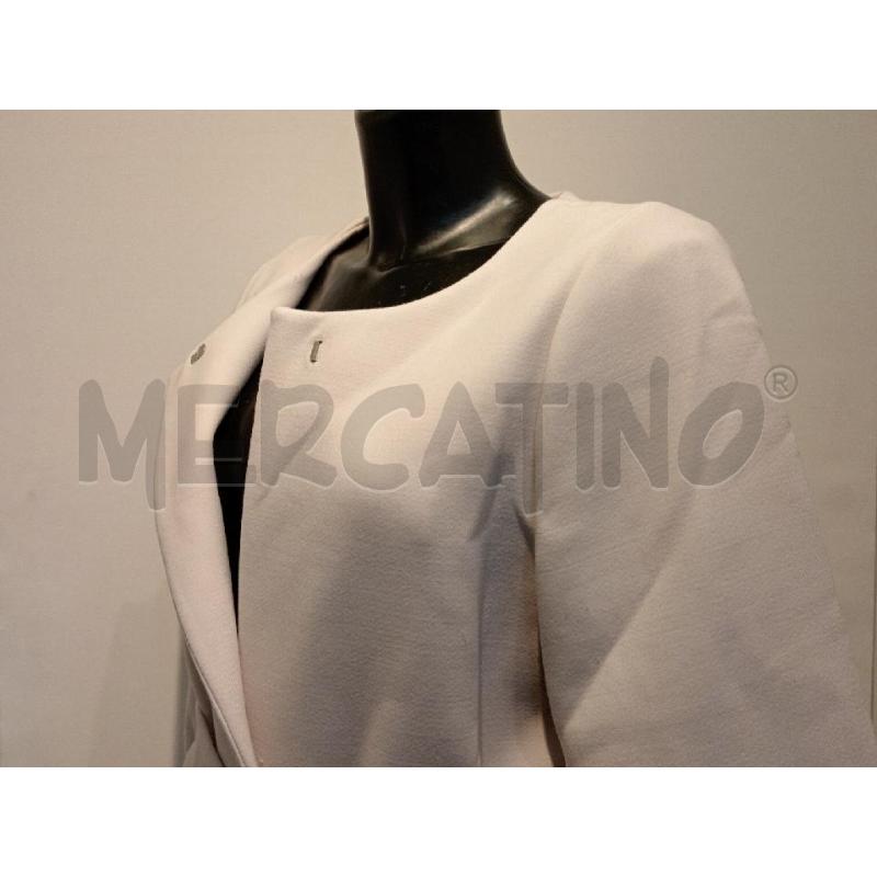 CAPPOTTO DONNA FLAVIO CASTELLANI PANNA CON CINTURA | Mercatino dell'Usato Moncalieri bengasi 2