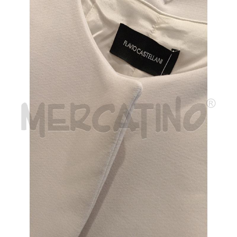 CAPPOTTO DONNA FLAVIO CASTELLANI PANNA CON CINTURA | Mercatino dell'Usato Moncalieri bengasi 5