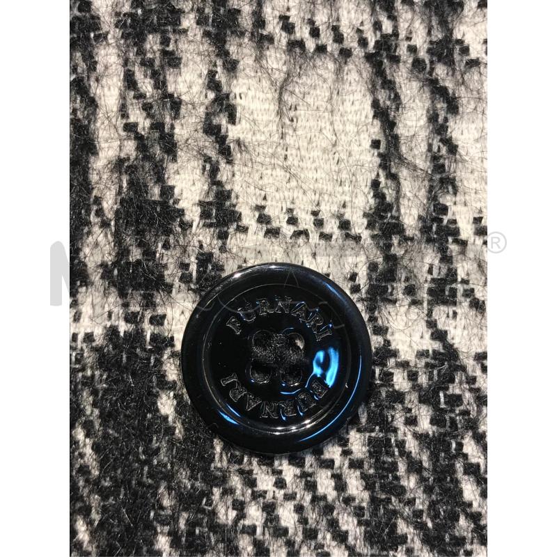 CAPPOTTO DONNA FURNARI BIANCO NERO CON BOTTONI LATERALI | Mercatino dell'Usato Moncalieri bengasi 4