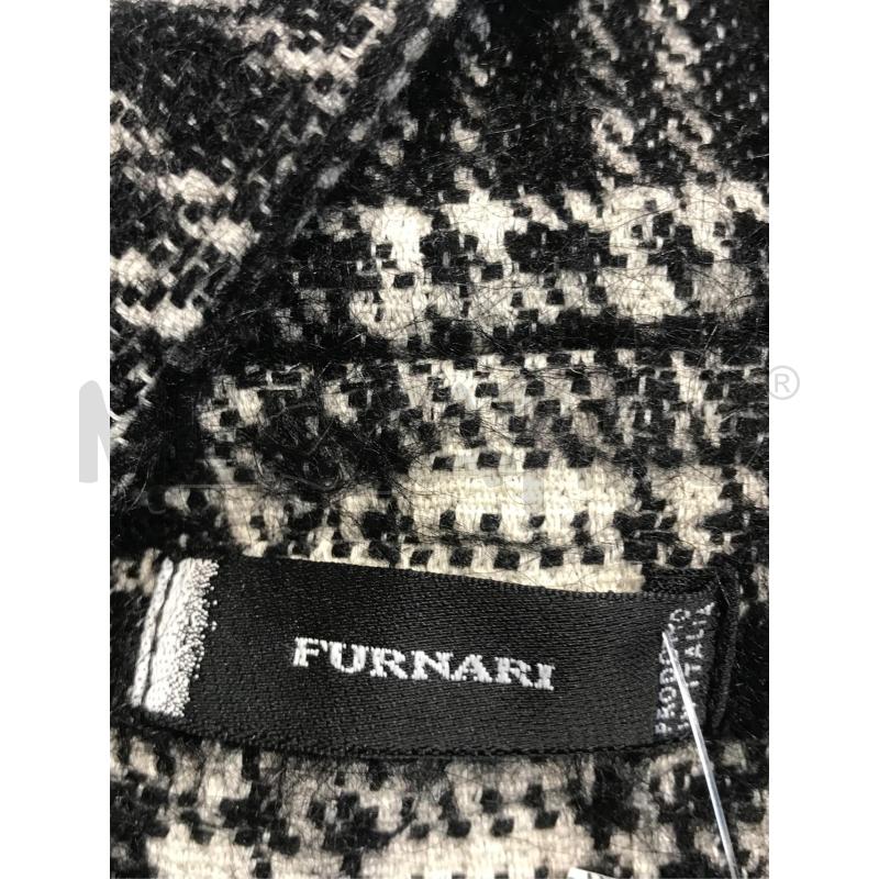 CAPPOTTO DONNA FURNARI BIANCO NERO CON BOTTONI LATERALI | Mercatino dell'Usato Moncalieri bengasi 5