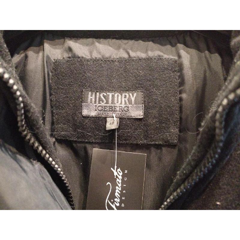 CAPPOTTO DONNA ICEBERG NERO CON LOGO DAVANTI | Mercatino dell'Usato Moncalieri bengasi 5