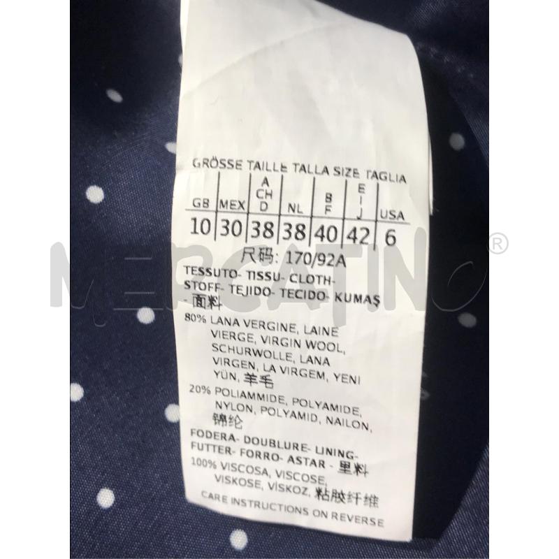 CAPPOTTO DONNA MAX MARA BLU CON CAPPUCCIO | Mercatino dell'Usato Moncalieri bengasi 4