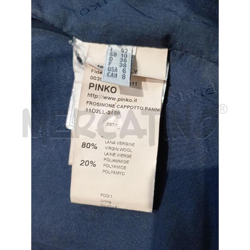 CAPPOTTO DONNA PINKO BLU  | Mercatino dell'Usato Moncalieri bengasi 4