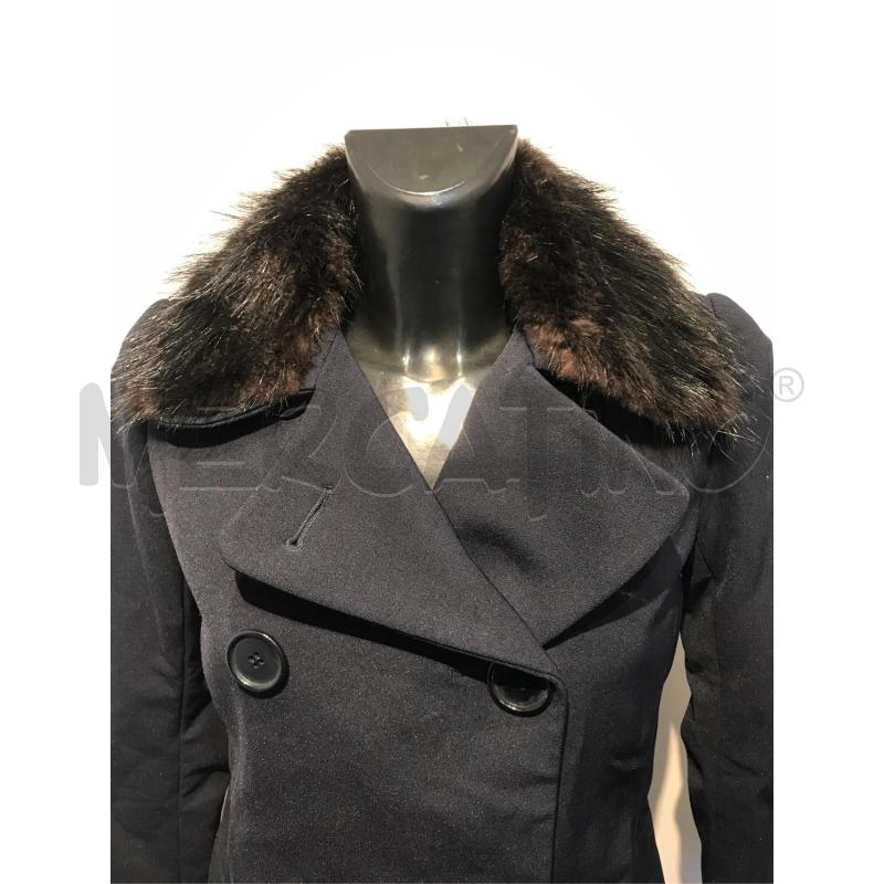 CAPPOTTO DONNA PRADA BLU COLLETTO PELO | Mercatino dell'Usato Moncalieri bengasi 3