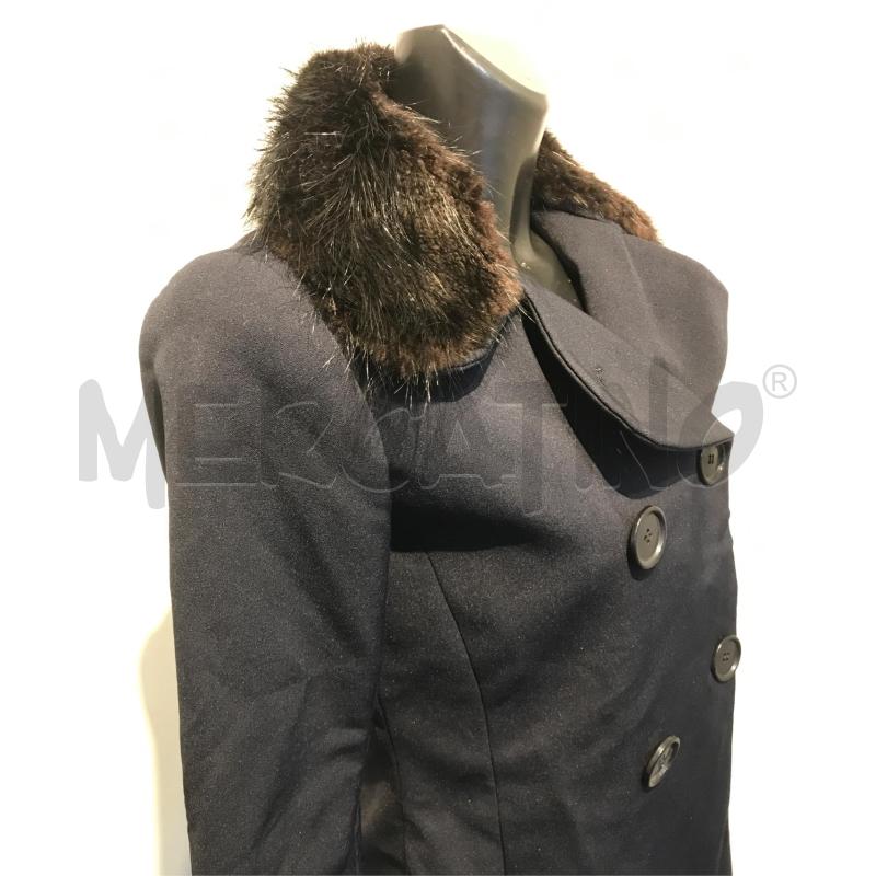 CAPPOTTO DONNA PRADA BLU COLLETTO PELO | Mercatino dell'Usato Moncalieri bengasi 4