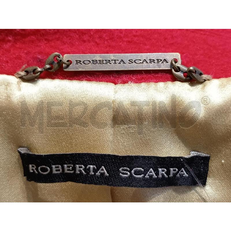 CAPPOTTO DONNA ROBERTA SCARPA ROSSO BORDO IN PELLE MARRONE | Mercatino dell'Usato Moncalieri bengasi 5