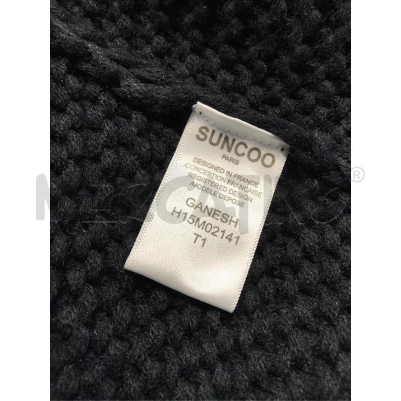 CAPPOTTO DONNA SUNCOO NERO LANA LUCIDO | Mercatino dell'Usato Moncalieri bengasi 4
