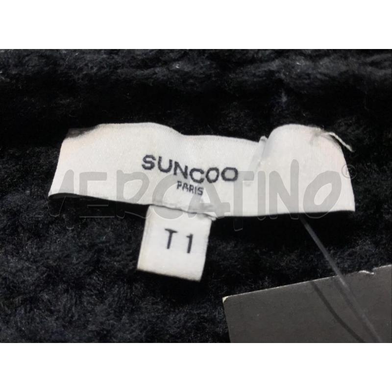 CAPPOTTO DONNA SUNCOO NERO LANA LUCIDO | Mercatino dell'Usato Moncalieri bengasi 5