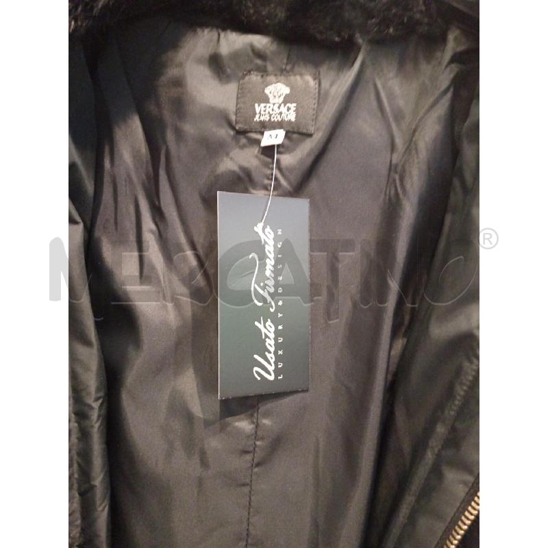 CAPPOTTO DONNA VERSACE NERO CON COLLO PELLICCIA | Mercatino dell'Usato Moncalieri bengasi 5