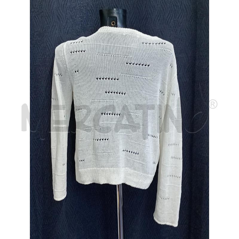 CARDIGAN DONNA CARACTERE BIANCO TRAFORATO  | Mercatino dell'Usato Moncalieri bengasi 2