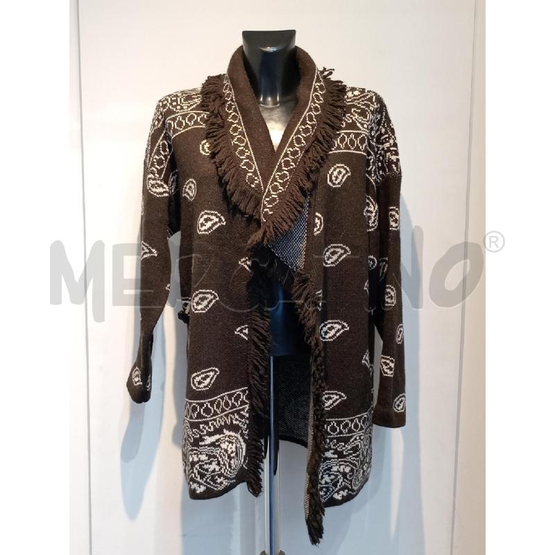 CARDIGAN DONNA COCOGIO MARRONE BIANCO | Mercatino dell'Usato Moncalieri bengasi 1