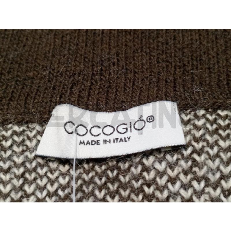 CARDIGAN DONNA COCOGIO MARRONE BIANCO | Mercatino dell'Usato Moncalieri bengasi 5