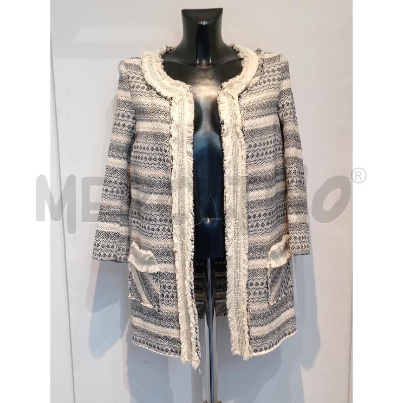 CARDIGAN DONNA IMPERIAL FANTASIA NERA BEIGE CON FRANGE  | Mercatino dell'Usato Moncalieri bengasi 1