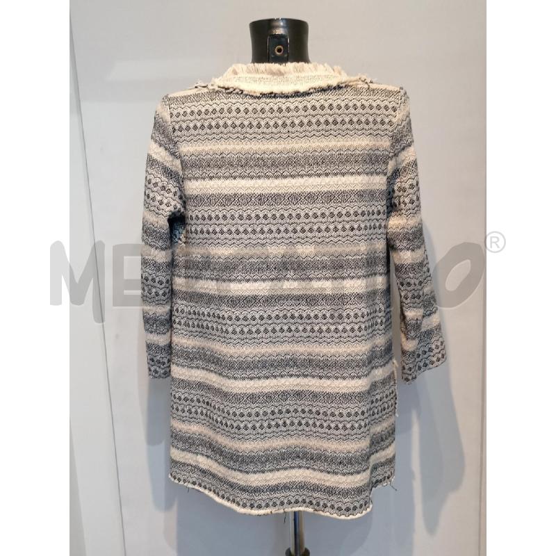 CARDIGAN DONNA IMPERIAL FANTASIA NERA BEIGE CON FRANGE  | Mercatino dell'Usato Moncalieri bengasi 2