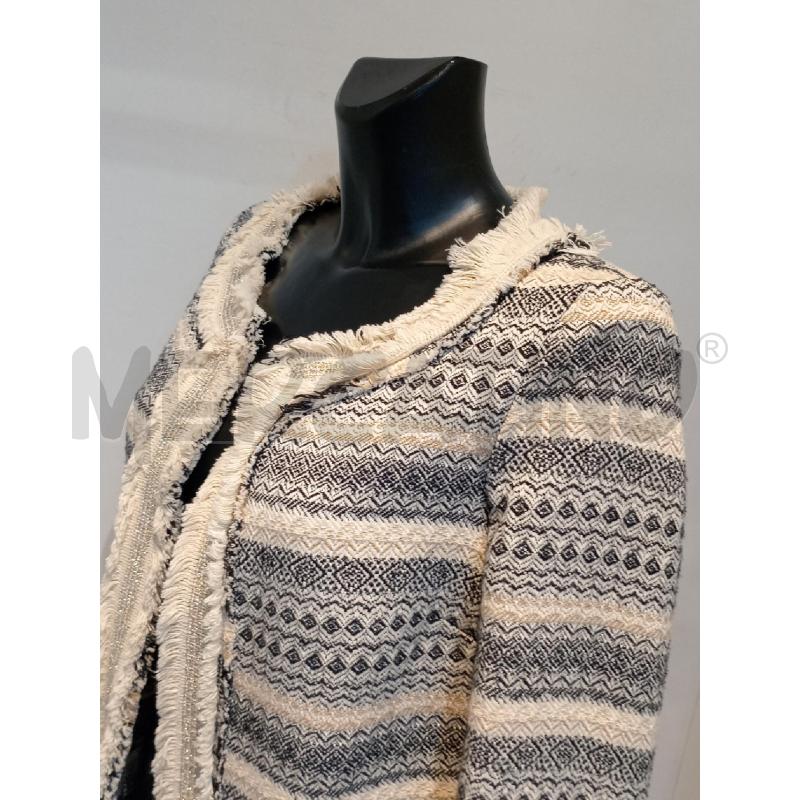 CARDIGAN DONNA IMPERIAL FANTASIA NERA BEIGE CON FRANGE  | Mercatino dell'Usato Moncalieri bengasi 3
