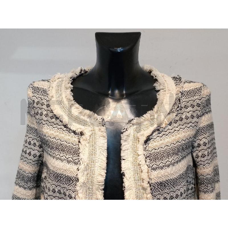 CARDIGAN DONNA IMPERIAL FANTASIA NERA BEIGE CON FRANGE  | Mercatino dell'Usato Moncalieri bengasi 4