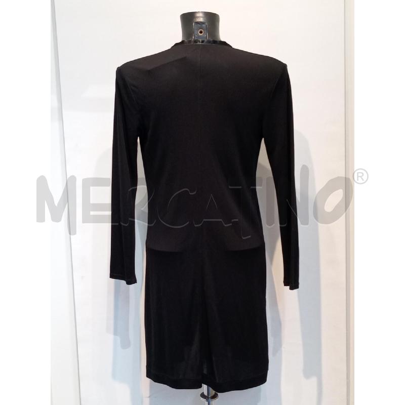 CARDIGAN DONNA MARELLA NERO LUNGO LUCIDO SEMI TRASPARENTE  | Mercatino dell'Usato Moncalieri bengasi 2