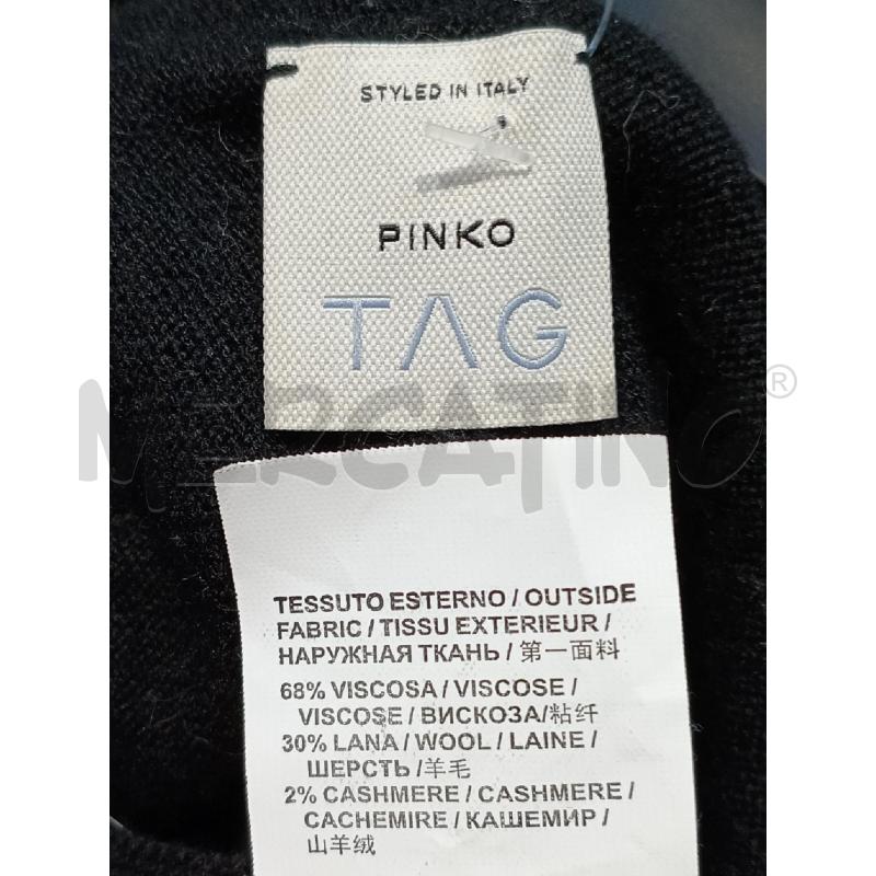 CARDIGAN DONNA PINKO NERO BORDO TRAFORATO | Mercatino dell'Usato Moncalieri bengasi 5