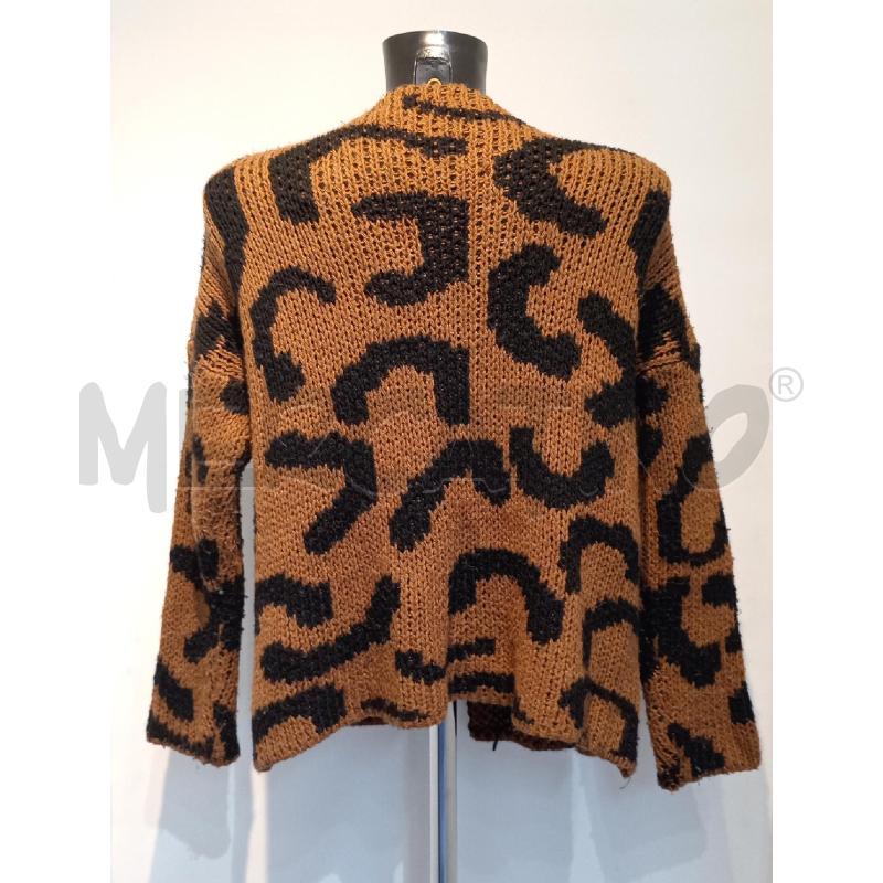 CARDIGAN DONNA RINASCIMENTO MARRONE INSERTI NERI | Mercatino dell'Usato Moncalieri bengasi 2