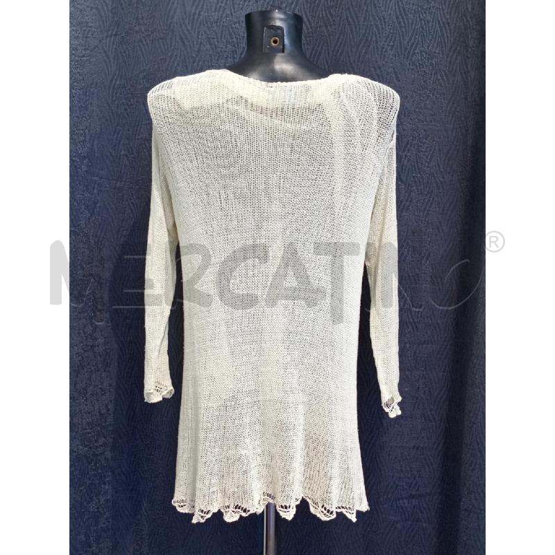 CARDIGAN DONNA TWIN SET CREMA DOPPIO TESSUTO | Mercatino dell'Usato Moncalieri bengasi 2