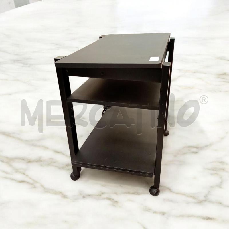CARRELLINO PORTA VIVANDE DESIGN FOPPAPEDRETTI NERO  | Mercatino dell'Usato Moncalieri bengasi 2