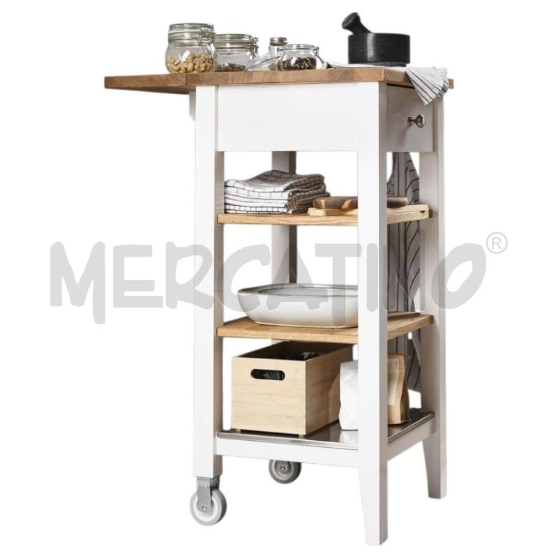CARRELLO CUCINA SU RUOTE C/CASSETTO | Mercatino dell'Usato Moncalieri bengasi 3
