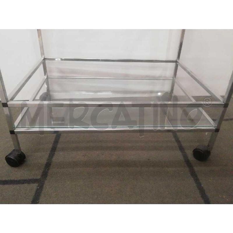 CARRELLO INOX VETRO | Mercatino dell'Usato Moncalieri bengasi 2
