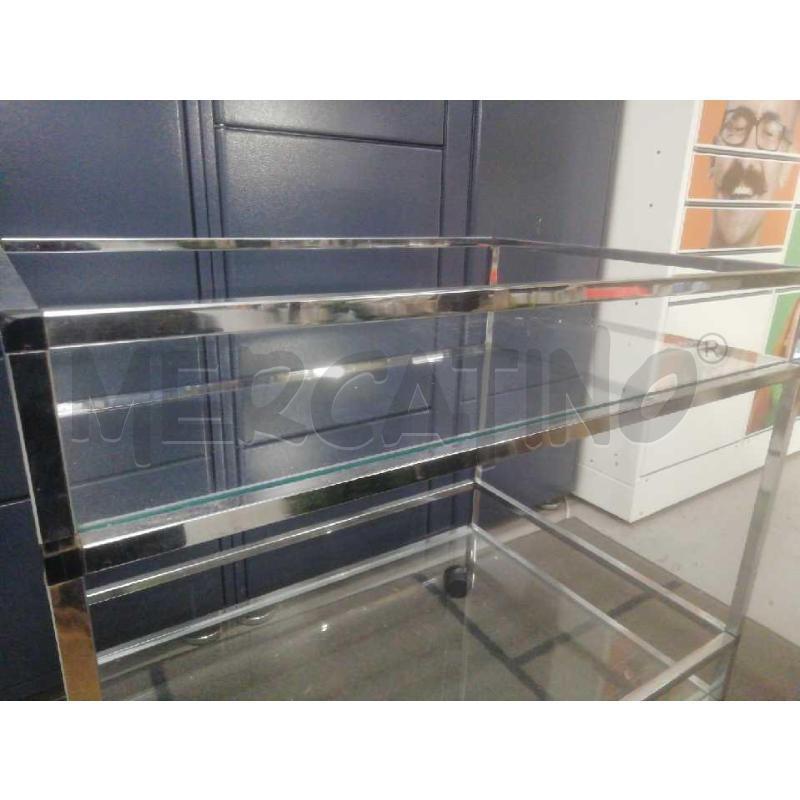 CARRELLO INOX VETRO | Mercatino dell'Usato Moncalieri bengasi 5