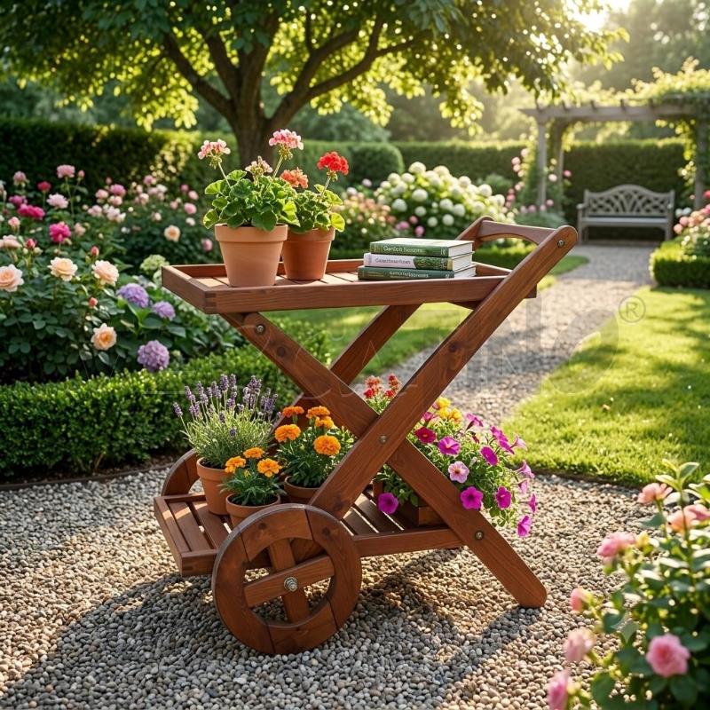 CARRELLO LEGNO PORTAVIVANDE  | Mercatino dell'Usato Moncalieri bengasi 1