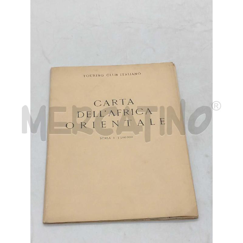 CARTA DELL AFRICA ORIENTALE TOURING CLUB | Mercatino dell'Usato Moncalieri bengasi 1