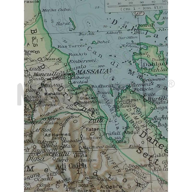 CARTA DELL AFRICA ORIENTALE TOURING CLUB | Mercatino dell'Usato Moncalieri bengasi 5