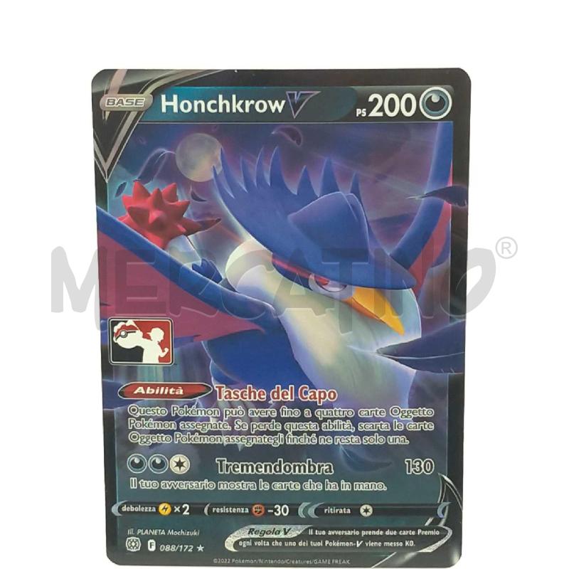 CARTA POKEMON HONCHKROW V 088/172 | Mercatino dell'Usato Moncalieri bengasi 2