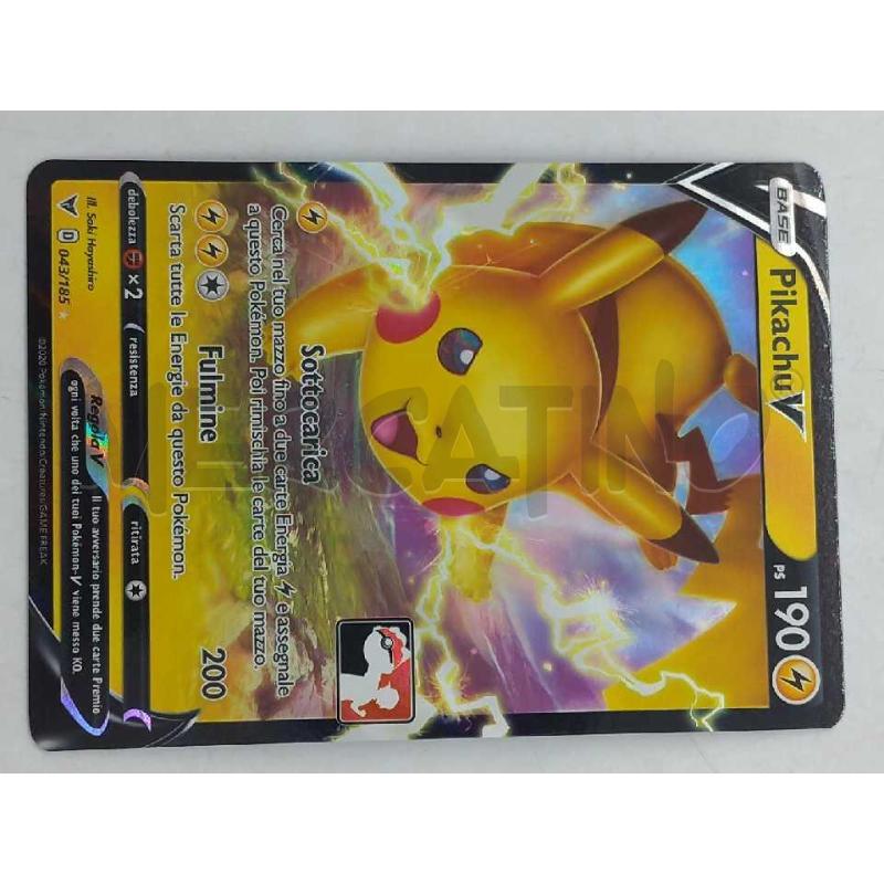 CARTA POKEMON PIKACHU V 043/185 | Mercatino dell'Usato Moncalieri bengasi 5