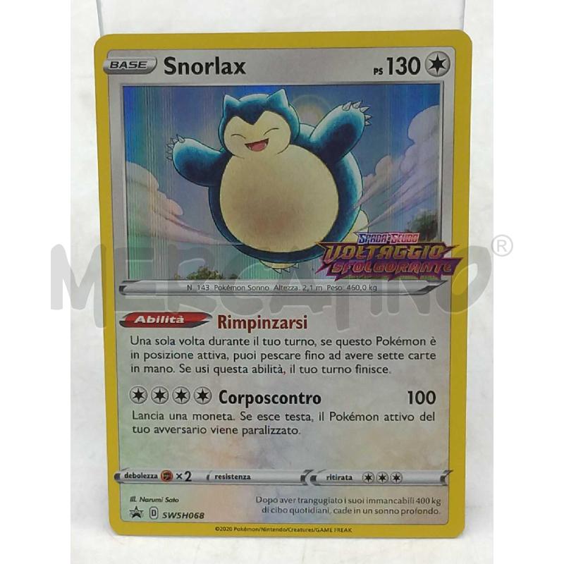 CARTA POKEMON SNORLAX SWSHO68 | Mercatino dell'Usato Moncalieri bengasi 1