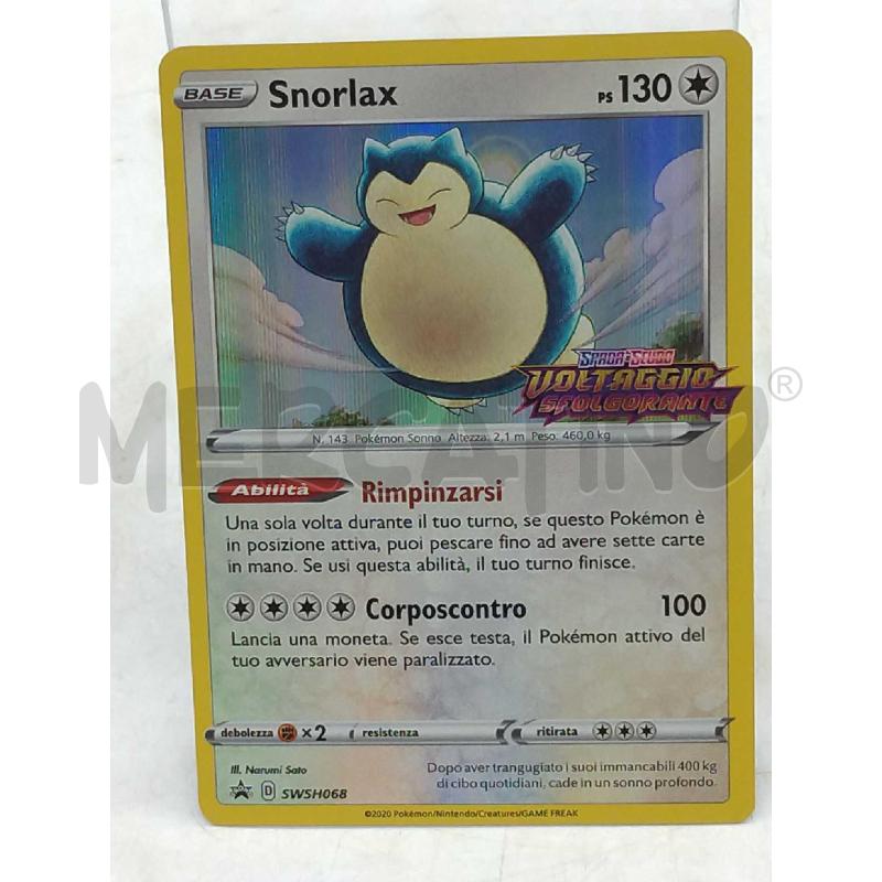 CARTA POKEMON SNORLAX SWSHO68 | Mercatino dell'Usato Moncalieri bengasi 2