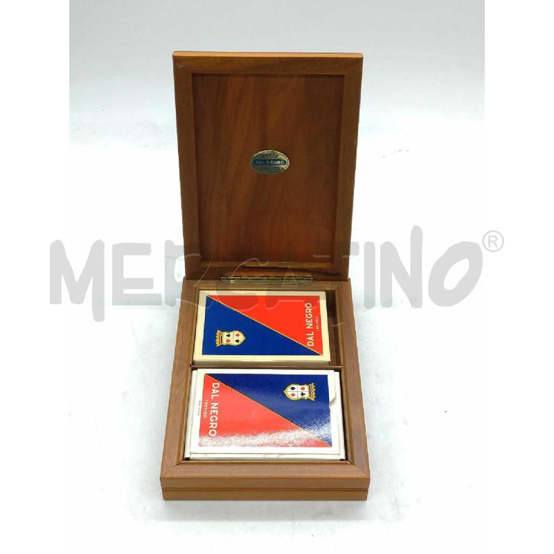 CARTE DA GIOCO DAL NEGRO CON ASTUCCIO IN LEGNO DAL NEGRO | Mercatino dell'Usato Moncalieri bengasi 1