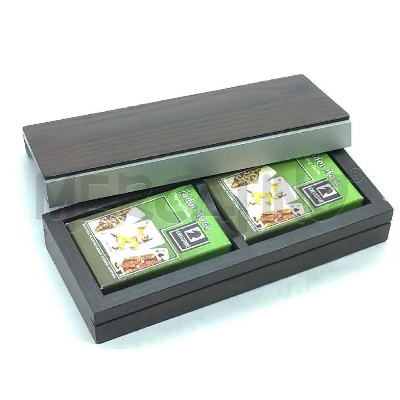 CARTE DA GIOCO TUDOR ROSE EXECUTIVE CON SCATOLA LEGNO MARRONE | Mercatino dell'Usato Moncalieri bengasi 1