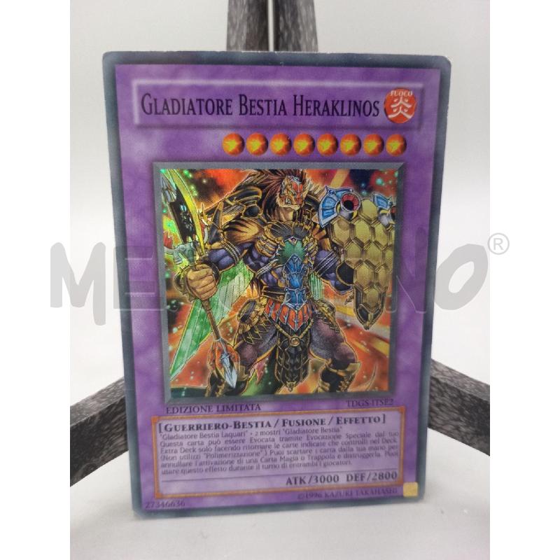 CARTE DA GIOCO YU GI OH GLADIATORE BESTIA HERAKLINOS | Mercatino dell'Usato Moncalieri bengasi 1