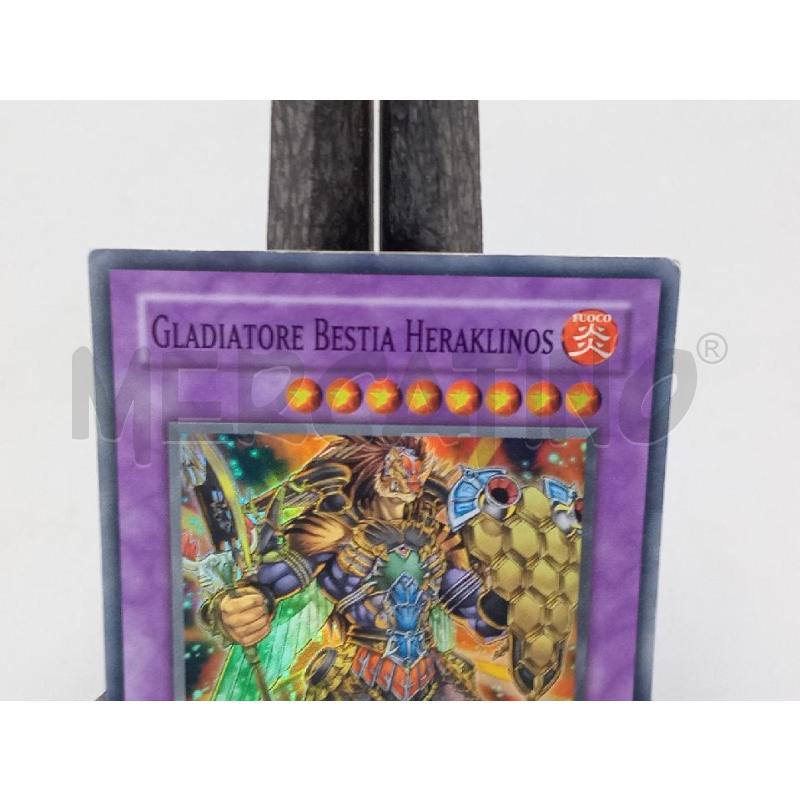 CARTE DA GIOCO YU GI OH GLADIATORE BESTIA HERAKLINOS | Mercatino dell'Usato Moncalieri bengasi 3
