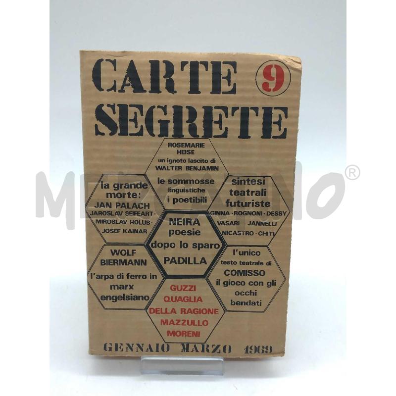 CARTE SEGRETE 9 GENNAIO MARZO1969 SANSONI EDITORE COPERTINA CARTONE GREZZO | Mercatino dell'Usato Moncalieri bengasi 1