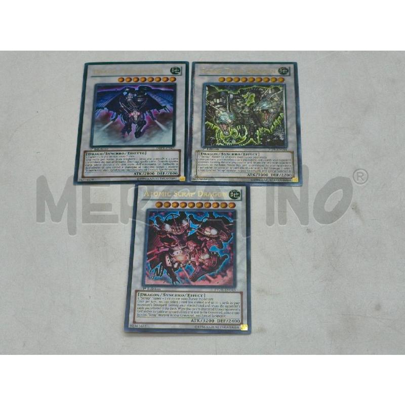 CARTE YU-GI-OH! TRIS 3 PZ DRAGHI FRAMMENTO  | Mercatino dell'Usato Moncalieri bengasi 1