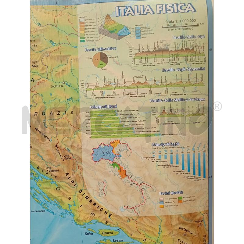 CARTINA GEOGRATICA ITALIA PLASTIFICATA | Mercatino dell'Usato Moncalieri bengasi 4
