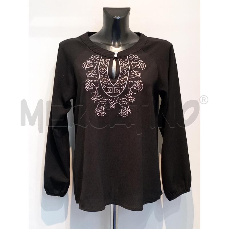 CASACCA DONNA ELISA LANDRI NERA CON RICAMO  | Mercatino dell'Usato Moncalieri bengasi 1