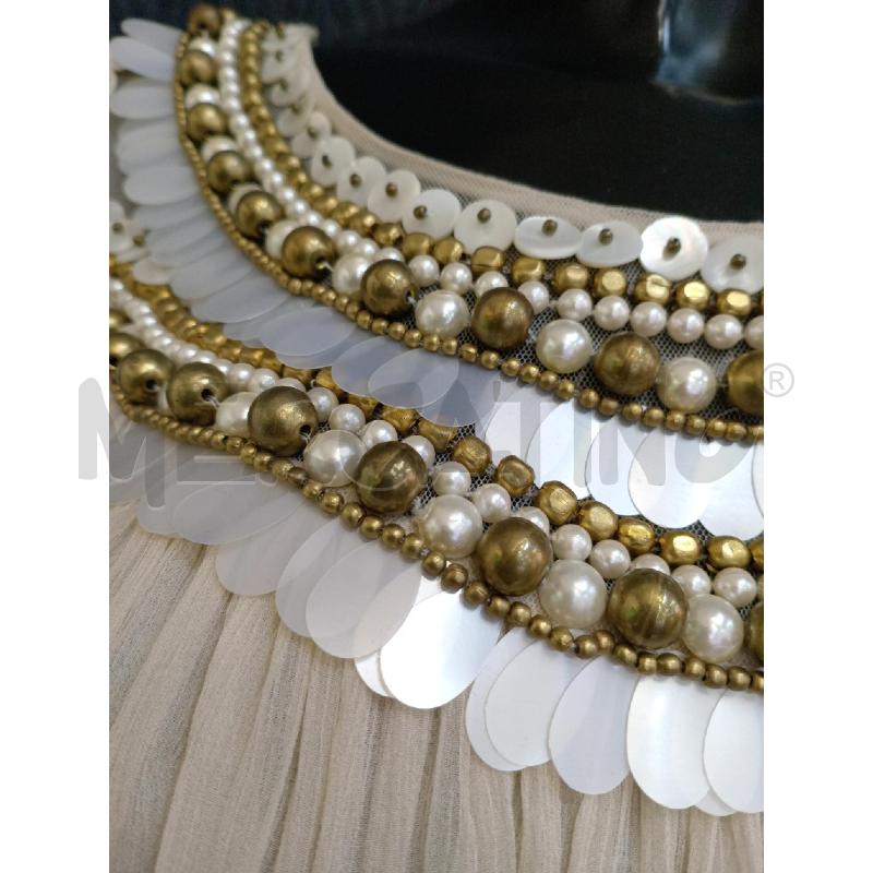 CASACCA DONNA TEMPERLEY LONDON NOCCIOLA SCOLLO PERLE E PAILLETTES | Mercatino dell'Usato Moncalieri bengasi 4