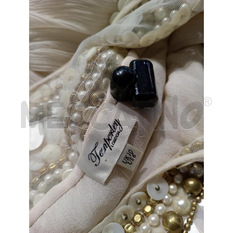 CASACCA DONNA TEMPERLEY LONDON NOCCIOLA SCOLLO PERLE E PAILLETTES | Mercatino dell'Usato Moncalieri bengasi 5