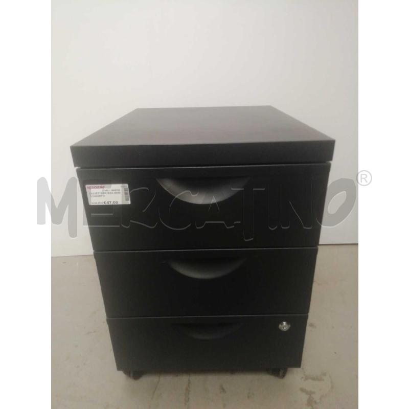CASSETTIERA IKEA NERA 3 CASSETTI | Mercatino dell'Usato Moncalieri bengasi 1